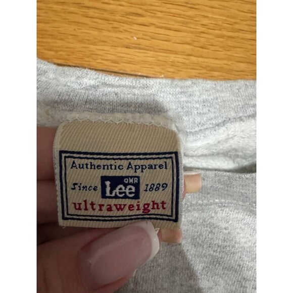 Vintage Lee Ultraweight Sweatshirt 3XL Mitch’s Saloon Brockport Graphic Gray - Picture 4 of 10